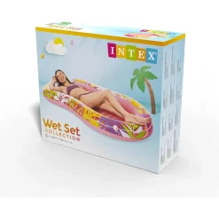 INTEX Luftmatratze Wasserliege 57803EU Tropical Oasis Lounger Pool 206x122x23cm pink