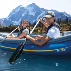 INTEX 68389N Kajak Wyoming C2 2-Personen Schlauchboot 302x89x53cm inkl. Paddel