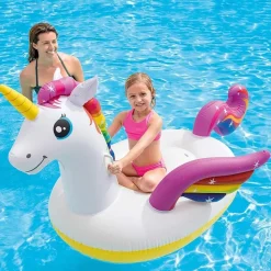 INTEX 57561NP - Schwimmtier - zauberhaftes Einhorn (198x140x102cm) Ride-On Floater