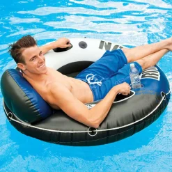 Intex Schwimmring River Run 1 58825EU mit Netzboden Rückenlehne Becherhalter