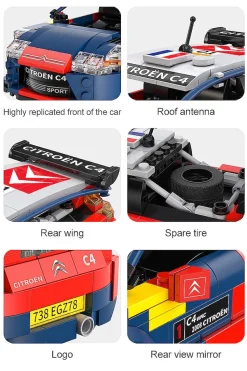 JAMARA CaDA 2008 Citroën C4 WRC 1:20 2,4GHz Bricks