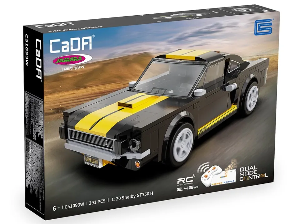 JAMARA CaDA Shelby GT350 H 1:20 schwarz 2,4GHz Bricks