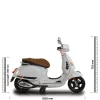 JAMARA Ride-on Vespa GTS 125 weiss Li-Power 12.6