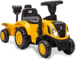 JAMARA Rutscher Caterpillar Traktor mit Anhänger gelb 2in1