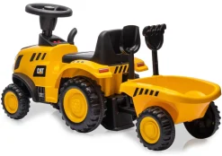 JAMARA Rutscher Caterpillar Traktor mit Anhänger gelb 2in1