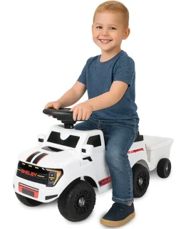 JAMARA Rutscher Shelby Ford F-150 Raptor mit Anhänger weiß