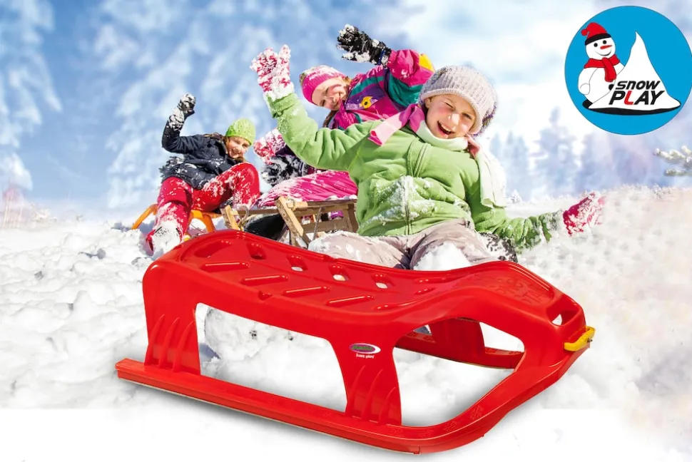 Jamara Snow Play Schlitten Snow-Star 90cm rot