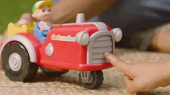 Jazwares - Cocomelon - Mitsing-Traktor mit JJ Spielfigur Lernspielzeug für Kinder ab 2 Jahren
