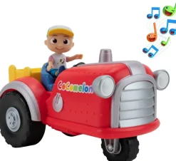 Jazwares - Cocomelon - Mitsing-Traktor mit JJ Spielfigur Lernspielzeug für Kinder ab 2 Jahren