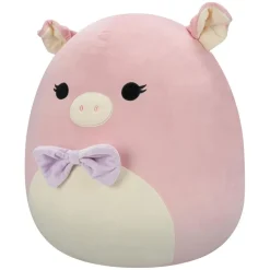 Jazwares SQCR06658 - Squishmallows - Hettie, das Schwein 50 cm – Rosa Plüschfigur & Kissen