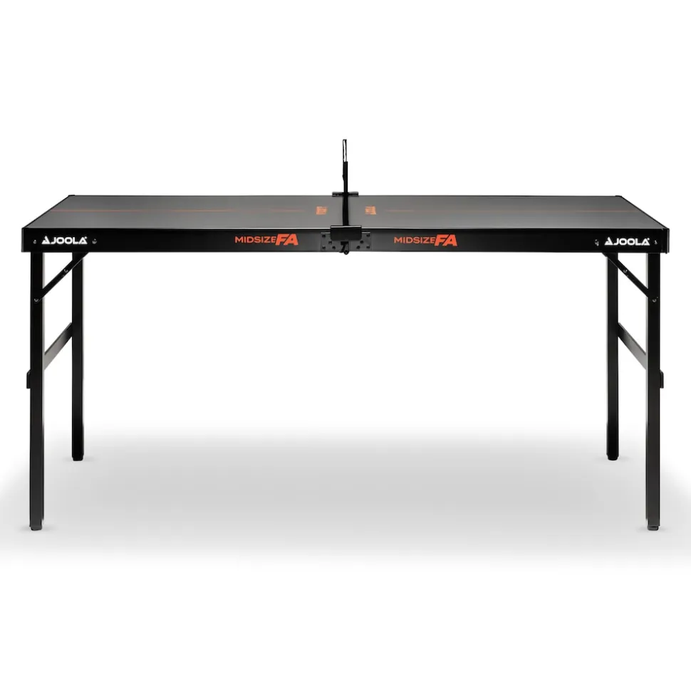 JOOLA Indoor Tischtennisplatte MIDSIZE FA, klappbarer Tischtennistisch mit vormontiertem Griff, klein inkl. Tischtennisnetz, grau, 152 x 76 x 71,5cm