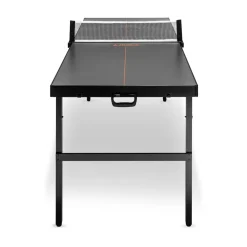 JOOLA Indoor Tischtennisplatte MIDSIZE FA, klappbarer Tischtennistisch mit vormontiertem Griff, klein inkl. Tischtennisnetz, grau, 152 x 76 x 71,5cm