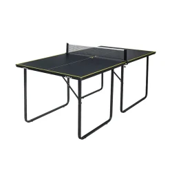 JOOLA Indoor Tischtennisplatte MIDSIZE, klappbarer Tischtennistisch, klein inkl. Tischtennisnetz, dark-grey, 168 x 84 x 76 cm