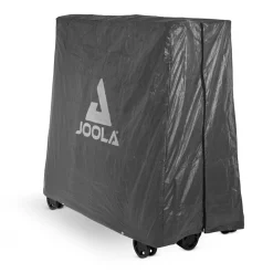 JOOLA Tischtennisplatte Abdeckung Tischabdeckung Wetterfeste Schutzhülle Outdoor und Indoor, Schwarz, 150 x 160 x 50-80 cm