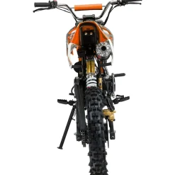 Jugend-Crossbike JC125, Benzin-Jugendmotorrad, 125 ccm, 17/14-Reifen, 4-Takt-Motor, 80 km/h, ab 14 J. (Orange)