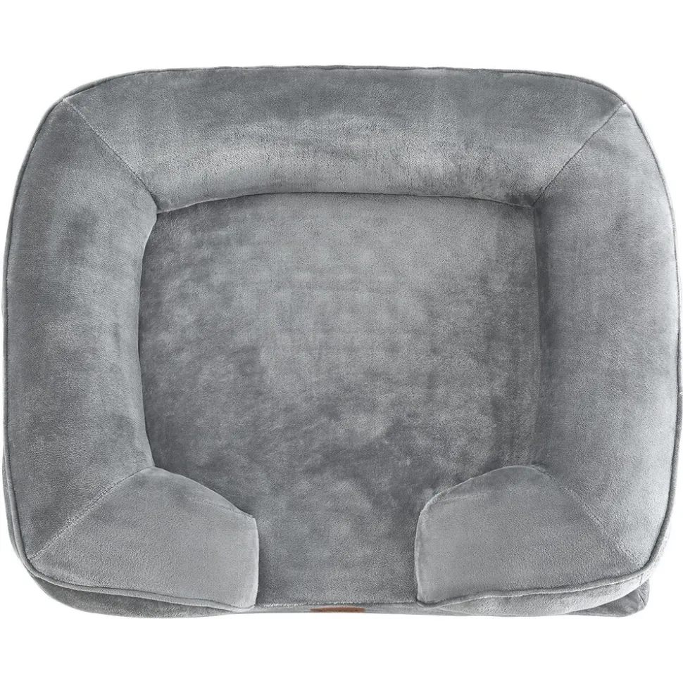 Juskys Hundebett Sheena M - 72 x 60 cm - orthopädisch & flauschig - Bezug abnehmbar & waschbar
