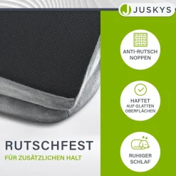 Juskys Hundebett Sheena M - 72 x 60 cm - orthopädisch & flauschig - Bezug abnehmbar & waschbar