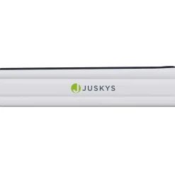Juskys Luftmatratze Sapri L in Blau-Weiß - 2 Personen Luftbett selbstaufblasend - integrierter Pumpe