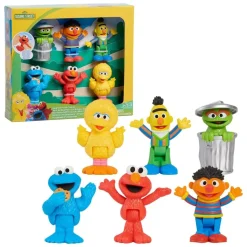 Just Play 57884 - Sesamstraße - Figurenset, Nachbarschaftsfreunde, 6er-Pack