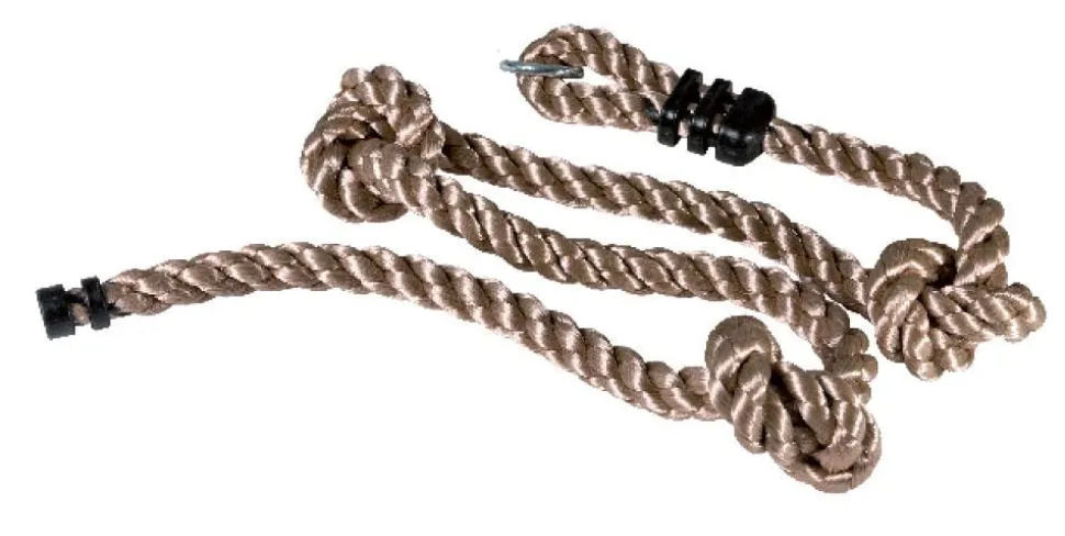 Karibu Schaukel Set Strickleiter Flexschaukel Schaukelscheibe Klettertau Trapezschaukel