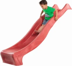 Karibu Wellenrutsche 2,5 m rot Spielrutsche Kinderrutsche Wasserrutsche