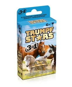Kartenspiel Trumpfstars Pferde und Ponys 3 in 1 Quartettspiel ab 6 Jahren für 2+ Spieler