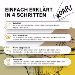 Kartenspiel Trumpfstars Welt der Dinosaurier 3in1 Dinos ab 6 Jahren Quartett
