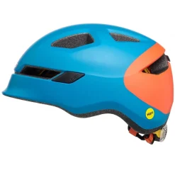 KED Kinder- Fahrradhelm POP 2.0 MIPS, petrol-orange