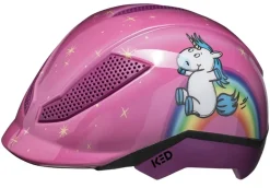KED Kinder Fahrrad/Reithelm PINA C&R, UNICORN