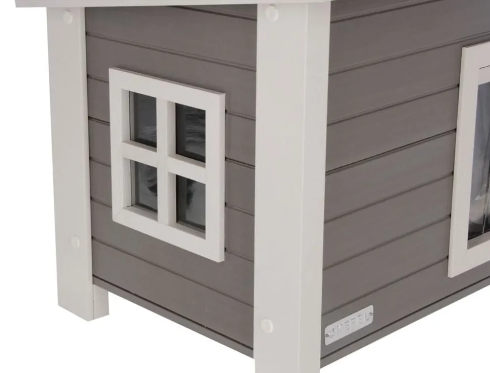Kerbl ECO-Katzenhaus Eli Katzenhaus Haus für Katzen Schutzhaus 57x45x43 cm