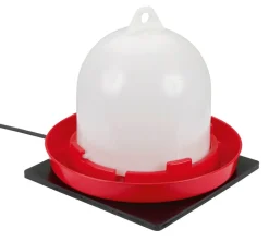 Kerbl Gummi-Heizplatte 24x24x0,7 cm (für Geflügeltränke, Kabellänge 2 m)
