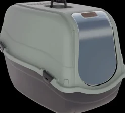 Kerbl Katzentoilete Emma Eco XL ( mit Filter, 65x44x46, schwarz/grüngrau) 80979
