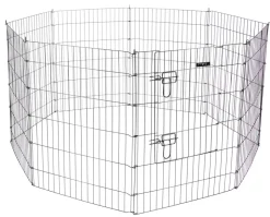 Kerbl Kleintiergehege ø 143 cm, 8 Zaunelemente je 57 x 78 cm,pulverbeschichtet