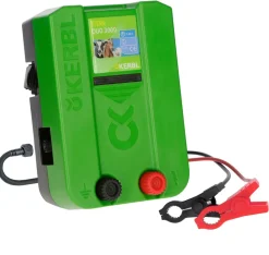 Kerbl Weidezaungerät Titan Duo 3000 für kurze Zaunanlagen, 12 / 230 Volt