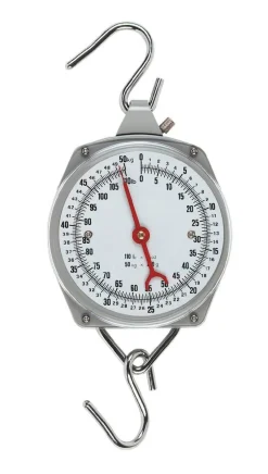 Kerbl Zeigerschnellwaage 50 kg inkl. Haken Hängewaage 200 g Unterteilung