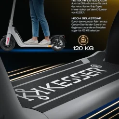 KESSER® E-Scooter mit Straßenzulassung 40km Reichweite Faltbarer Elektro 36V / 10 Ah Batterie Roller Belastung bis 120kg 450W Motor 10