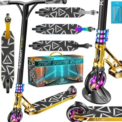 KESSER® Stunt Scooter GT-Limit 360° Lenkung Funscooter Stuntscooter mit Ständer ABEC 9 Kugellagern, 110 mm PU Räder , Kickscooter Tretroller Cityroller Trick Roller für Kinder Erwachsene