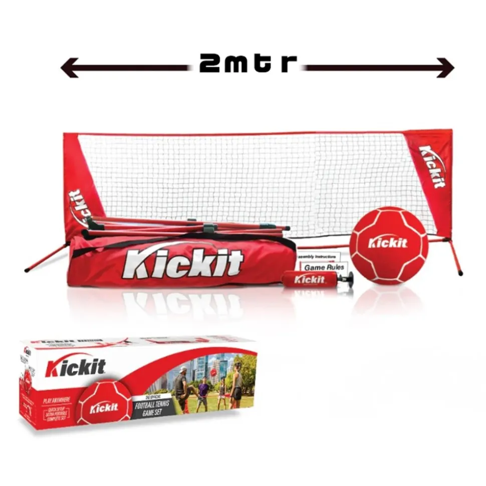 Kickit Fußball Tennis Game Set Netzbreite 2 m inkl. Pumpe u. Tasche