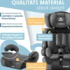 KIDIZ® Autokindersitz Kinderautositz Gruppe 1+2+3 9-36 kg 5-Punkt-Sicherheitsgurt, Autositz, Kindersitz, Einstellbare Kopfstütze