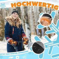 KIDIZ® Handwärmer Kinderwagen Handschuhe Handmuff Kinderwagenmuff mit warme Plüschmaterial Fleece und Baumwolle Innenseite Wasserdicht Winddicht Handwärmer Universalgröße für alle Kinderwagen Buggy