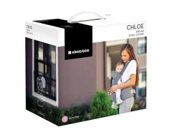Kikkaboo Babytrage Chloe 3 in 1 Bauch- und Rückentrage, Hüftsitz, ab 5 Monaten beige