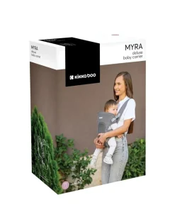 Kikkaboo Babytrage Myra Bauchtrage Rückentrage, Kopfstütze klappbar ab 3 Monaten beige