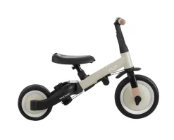 Kikkaboo Dreirad Flip 5 in 1 Stahlrahmen rutschfeste Griffe einstellbar umbaubar beige