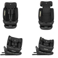 Kikkaboo i-Size Kindersitz i-Hike (40-150 cm) Isofix, 360° drehbar, verstellbar schwarz