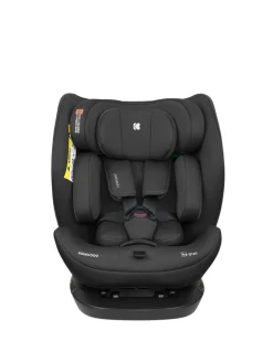 Kikkaboo Kindersitz i-Explore i-Size (40 - 150 cm) verstellbare Kopfstütze, Gurt schwarz uni
