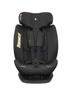 Kikkaboo Kindersitz i-Explore i-Size (40 - 150 cm) verstellbare Kopfstütze, Gurt schwarz uni