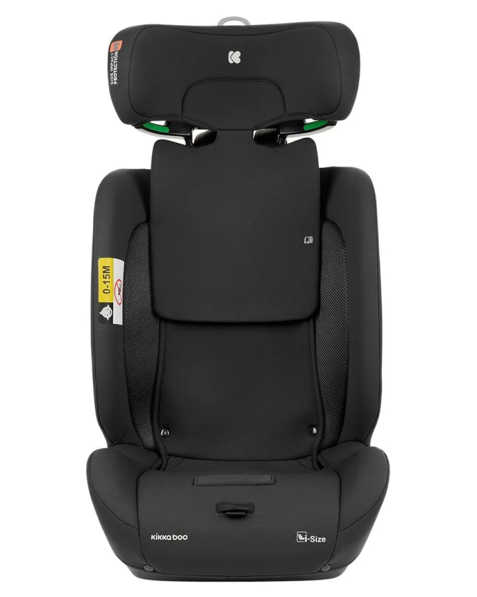 Kikka boo Kindersitz i-Flit i-Size (76-150cm) Isofix Kopfstütze verstellbar SPS schwarz