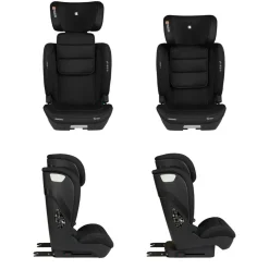 Kikkaboo Kindersitz i-Scout i-Size (100 - 150 cm) Kopfstütze verstellbar Isofix schwarz