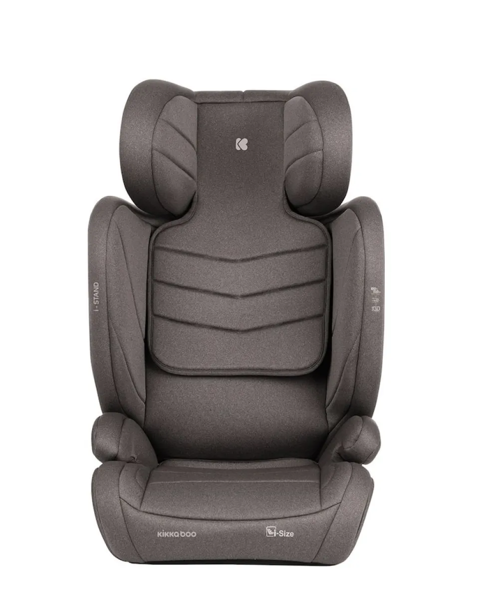 Kikkaboo Kindersitz i-Stand i-Size (100 - 150 cm) Gruppe 2/3 verstellbar Isofix braun