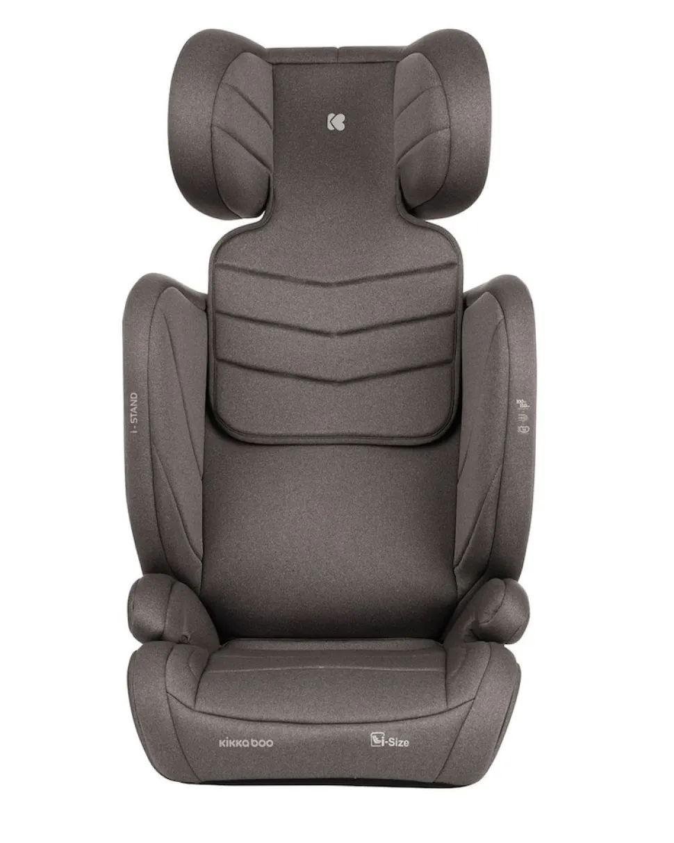 Kikkaboo Kindersitz i-Stand i-Size (100 - 150 cm) Gruppe 2/3 verstellbar Isofix braun